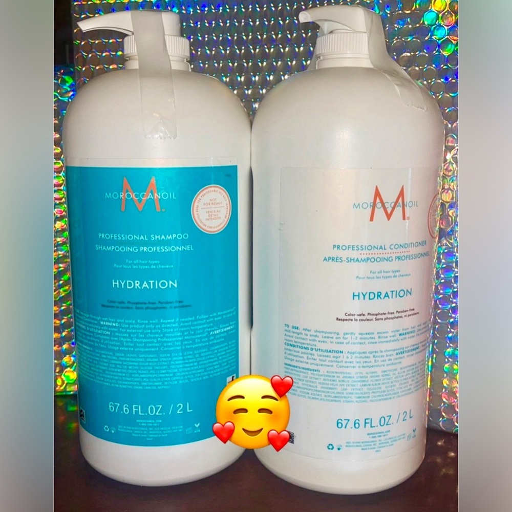 Moroccanoil Hydration Shampoo & Conditioner Duo -2 liters ea. NEW.